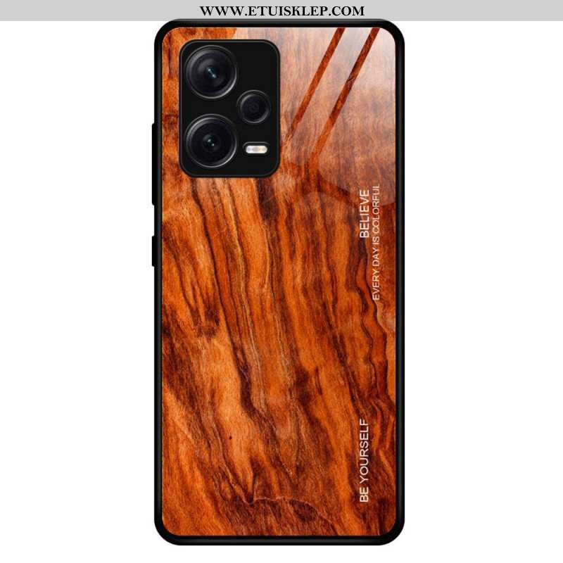 Etui do Xiaomi Redmi Note 12 Pro Plus Szkło Hartowane W Stylu Drewna